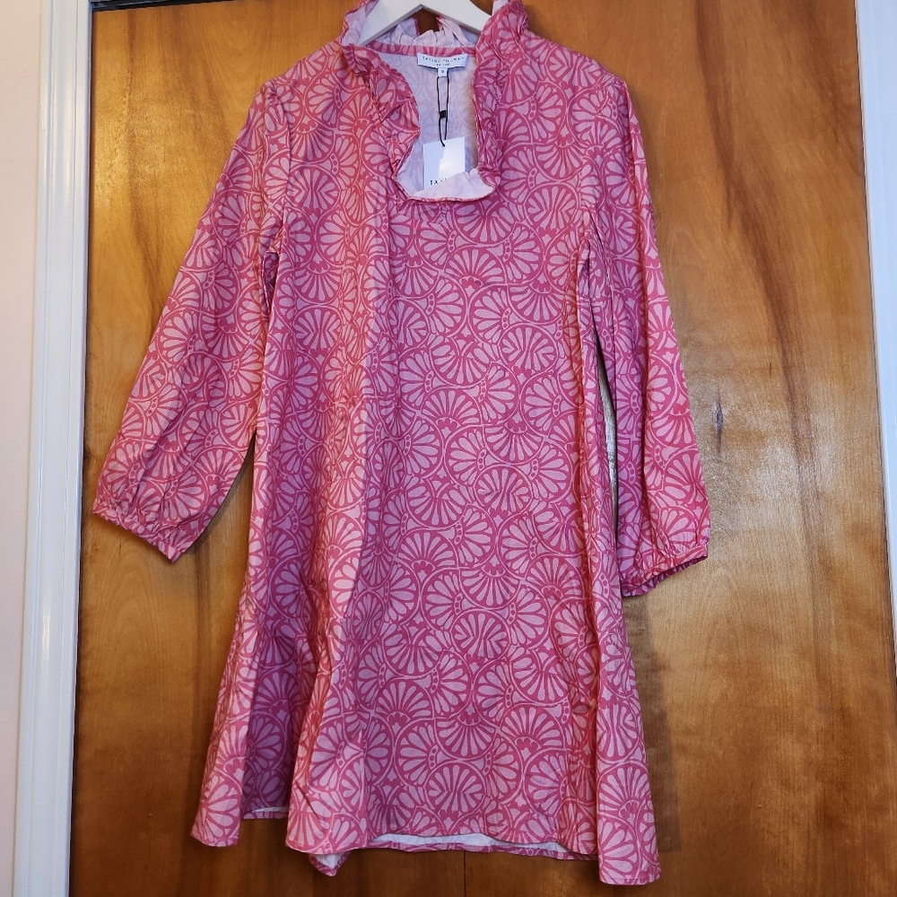 Taylor Tillman Women's Cotton Ava Dress in Berry, Size S, $188 NWT